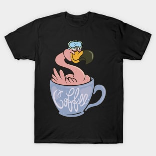 Flamingo drink coffee T-Shirt